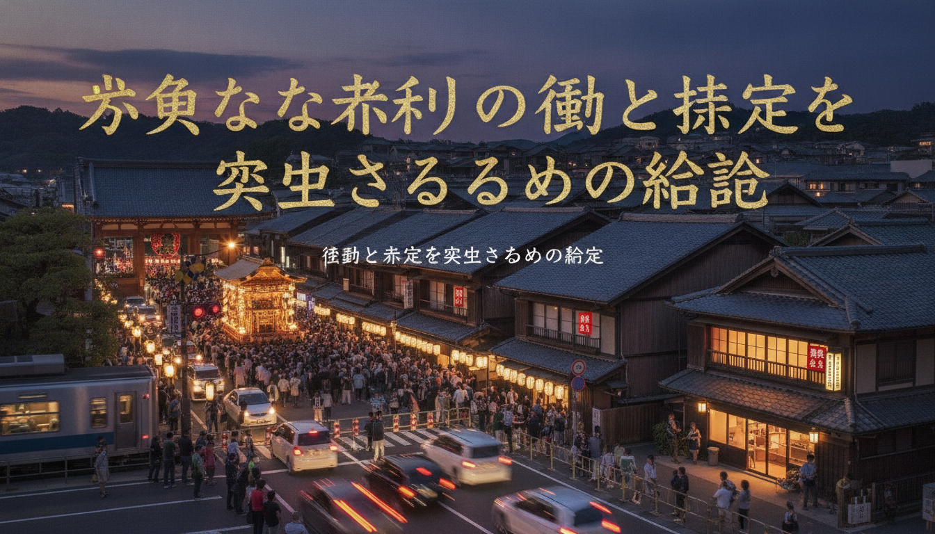有名なお祭りの移動と滞在を成功させるための結論