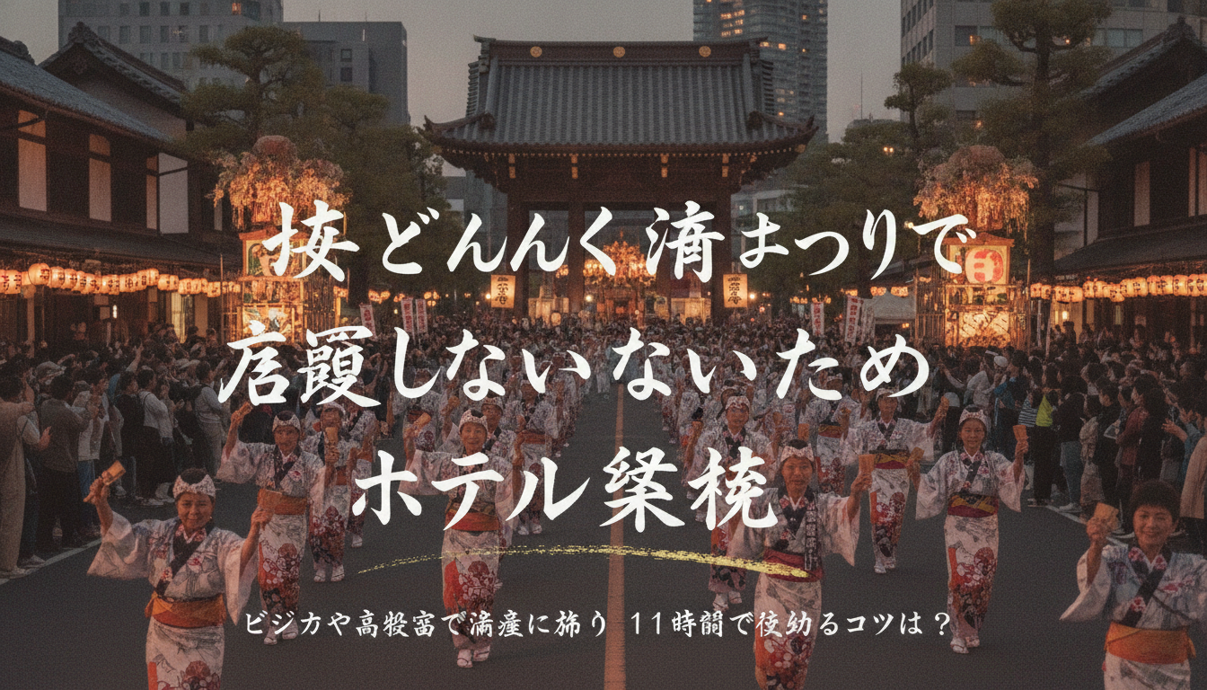 博多どんたく港まつりで後悔しないためのホテル戦略