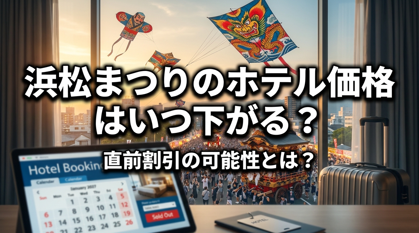 浜松まつりのホテル価格はいつ下がる？直前割引の可能性とは？