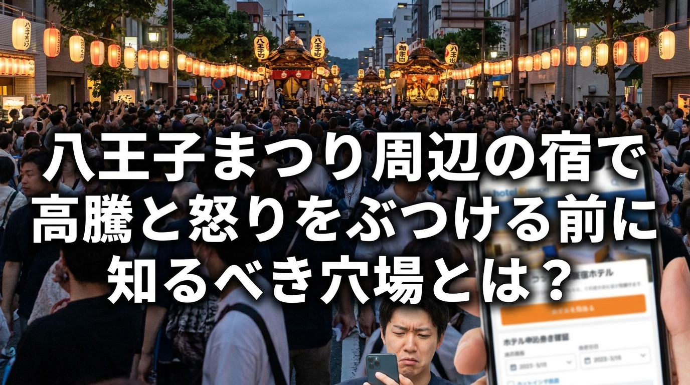 八王子まつり周辺の宿で高騰と怒りをぶつける前に知るべき穴場とは？