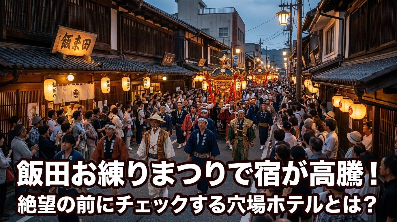 飯田お練りまつりで宿が高騰！絶望の前にチェックする穴場ホテルとは？
