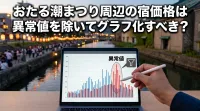 おたる潮まつり周辺の宿価格は異常値を除いてグラフ化すべき？