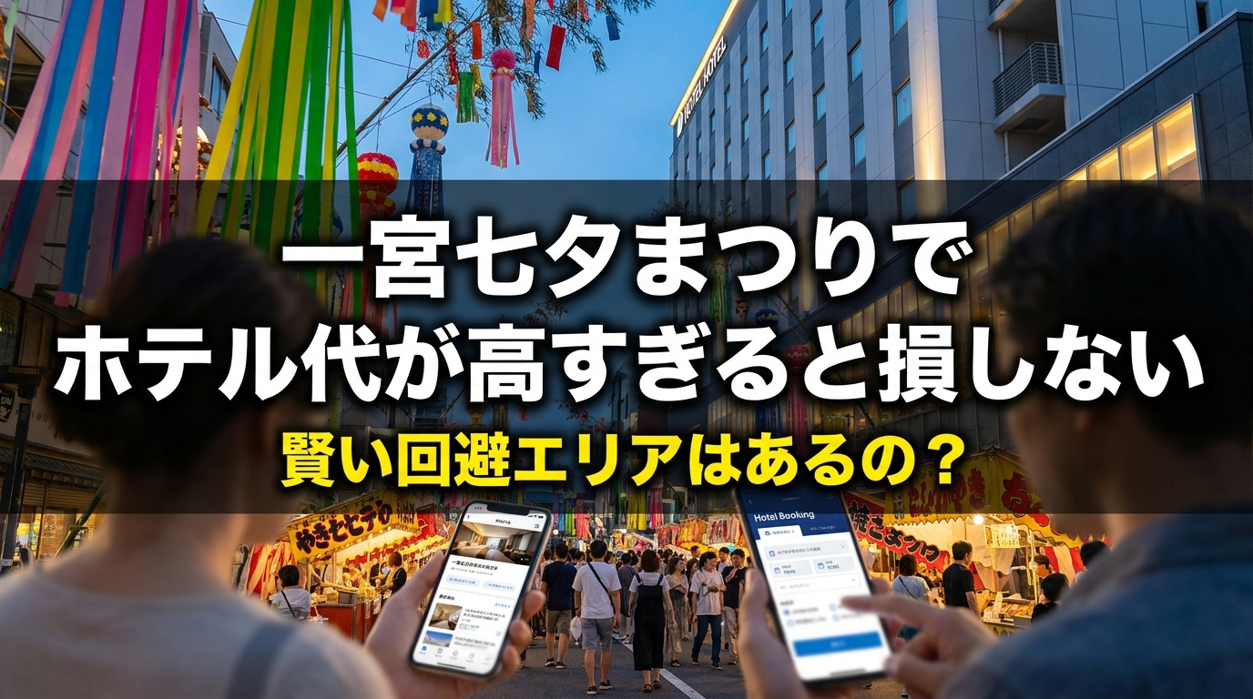 一宮七夕まつりでホテル代が高すぎると損しない賢い回避エリアはあるの？