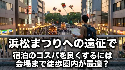浜松まつりへの遠征で宿泊のコスパを良くするには会場まで徒歩圏内が最適？