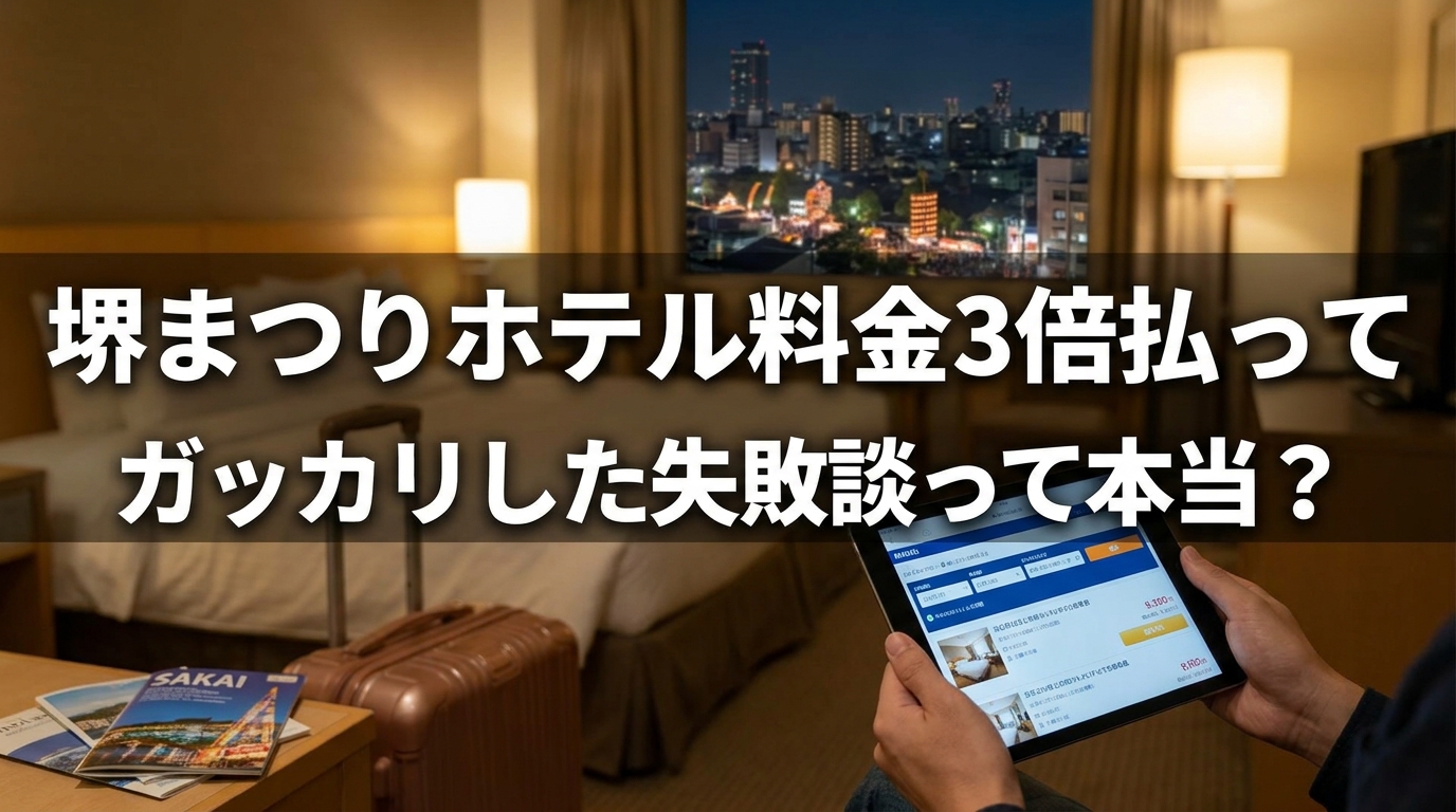 堺まつりホテル料金3倍払ってガッカリした失敗談って本当？