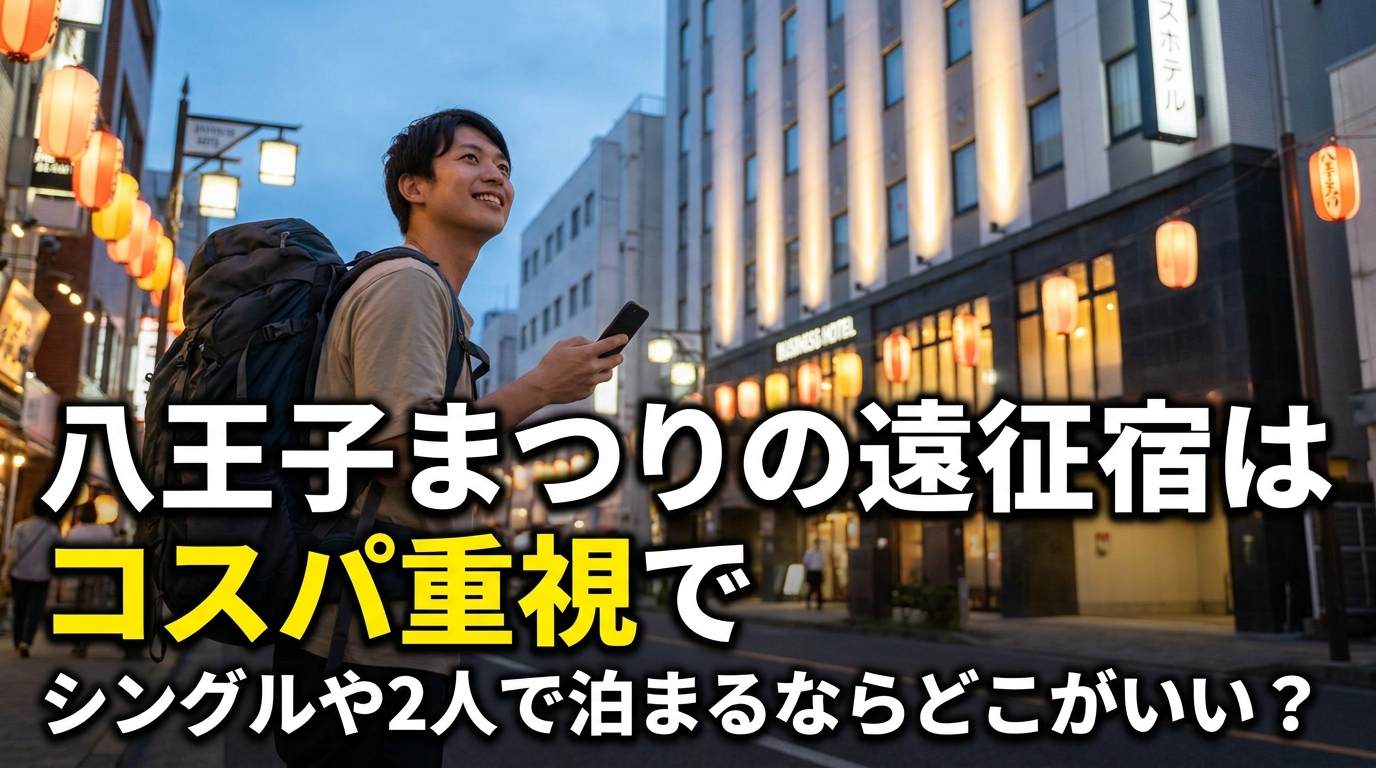 八王子まつりの遠征宿はコスパ重視でシングルや2人で泊まるならどこがいい？