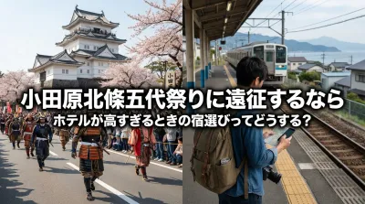小田原北條五代祭りに遠征するならホテルが高すぎるときの宿選びってどうする？