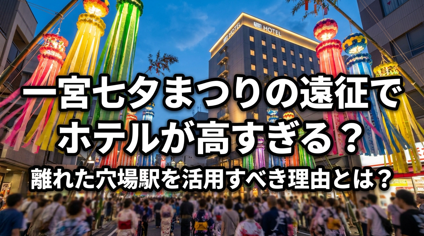 一宮七夕まつりの遠征でホテルが高すぎる?離れた穴場駅を活用すべき理由とは?