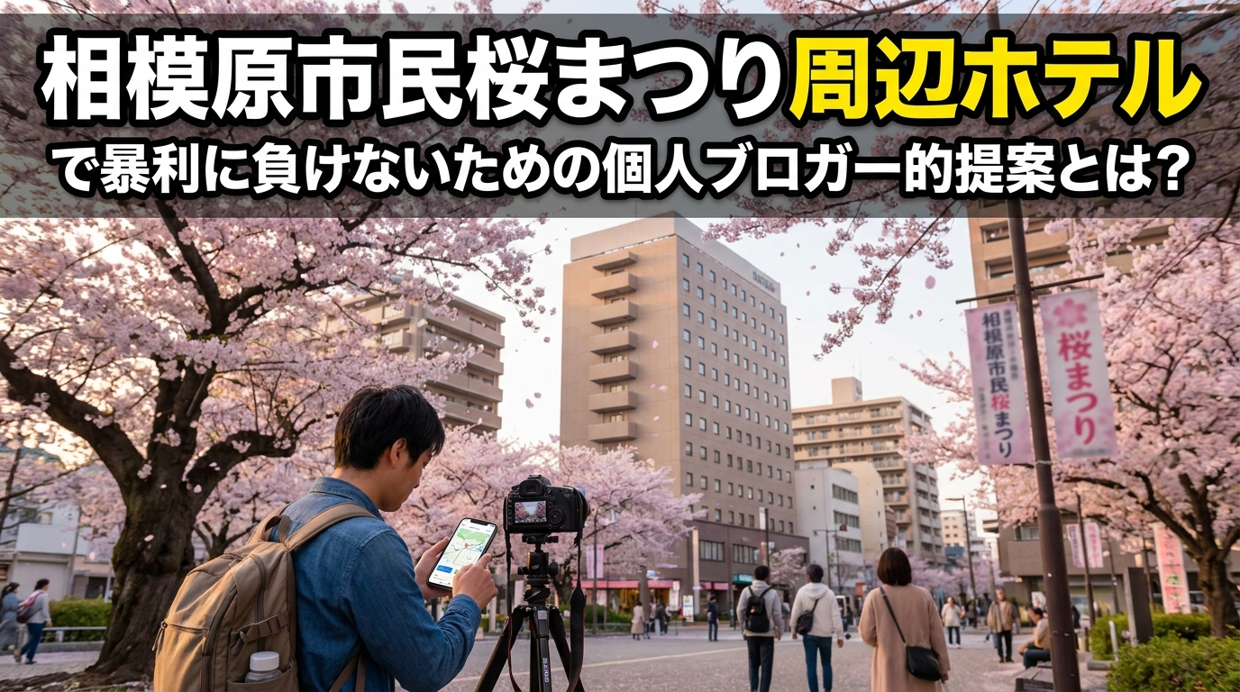 相模原市民桜まつり周辺ホテルで暴利に負けないための個人ブロガー的提案とは？