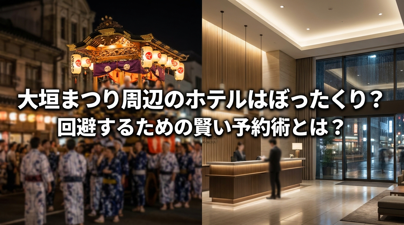 大垣まつり周辺のホテルはぼったくり？回避するための賢い予約術とは？