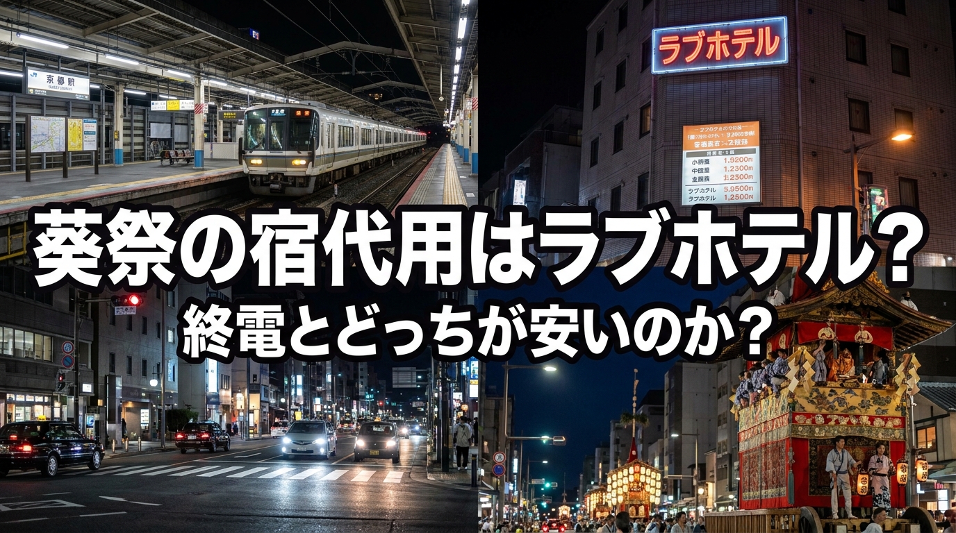 葵祭の宿代用はラブホテル？終電とどっちが安いのか？