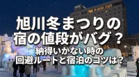 旭川冬まつりの宿の値段がバグ？納得いかない時の回避ルートと宿泊のコツは？