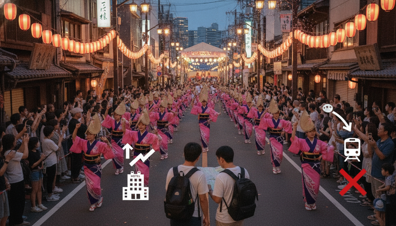 高円寺阿波おどりの期間中に宿選びで暴利に負けないための結論とは？