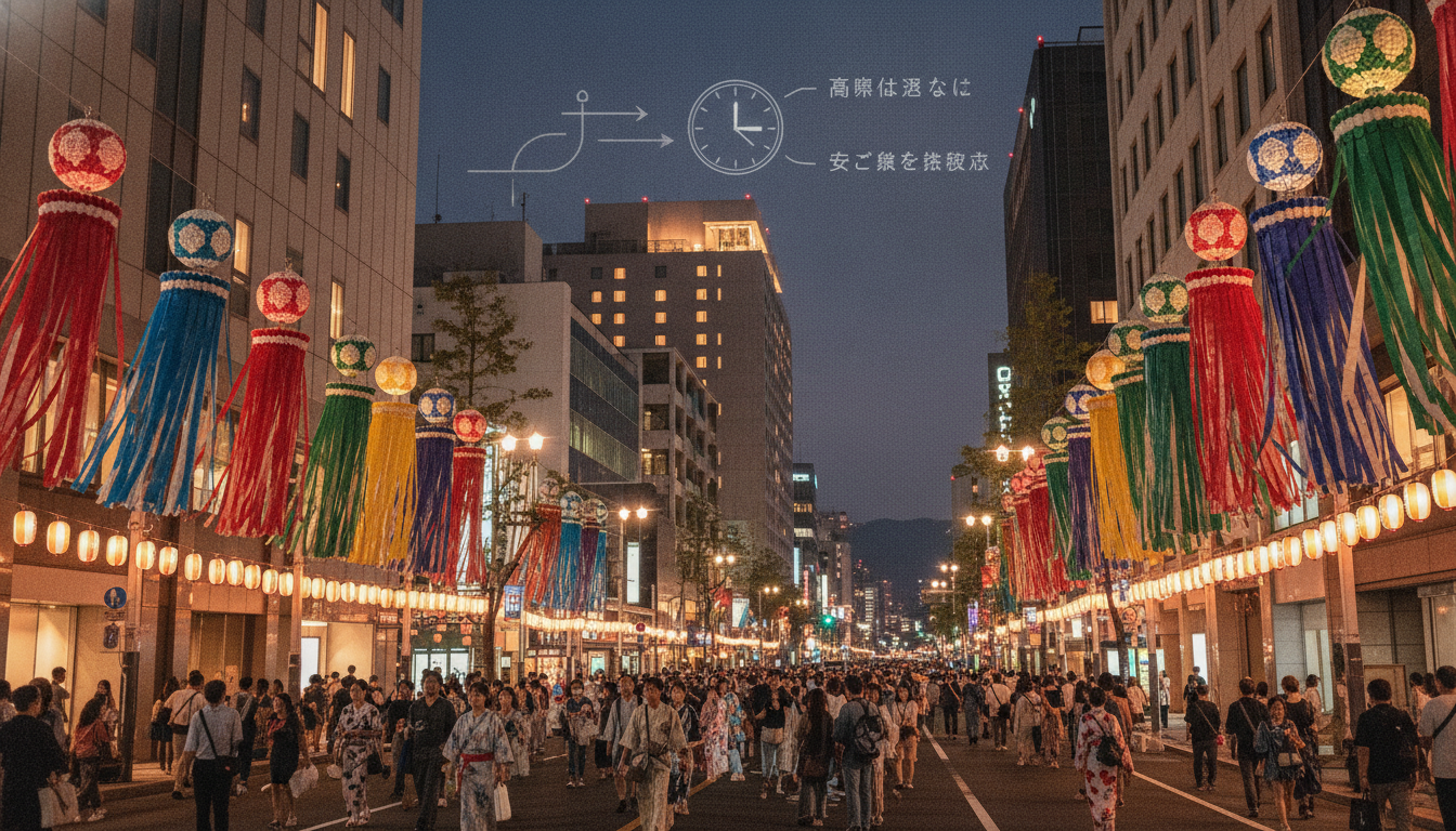 仙台七夕まつりの宿泊は早めの行動と動線の確保が結論です