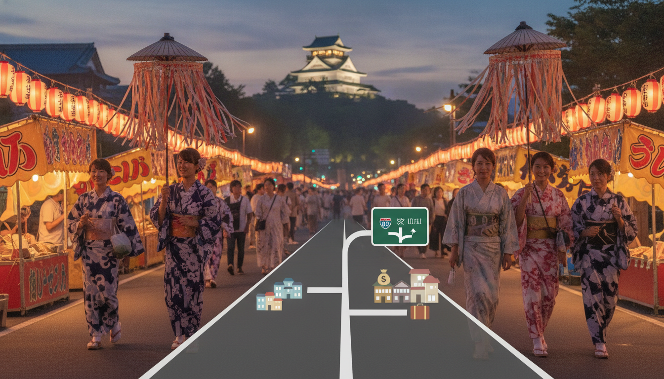 鳥取しゃんしゃん祭りの宿が高い場合の回避策として別の街に泊まるのはありなのか？