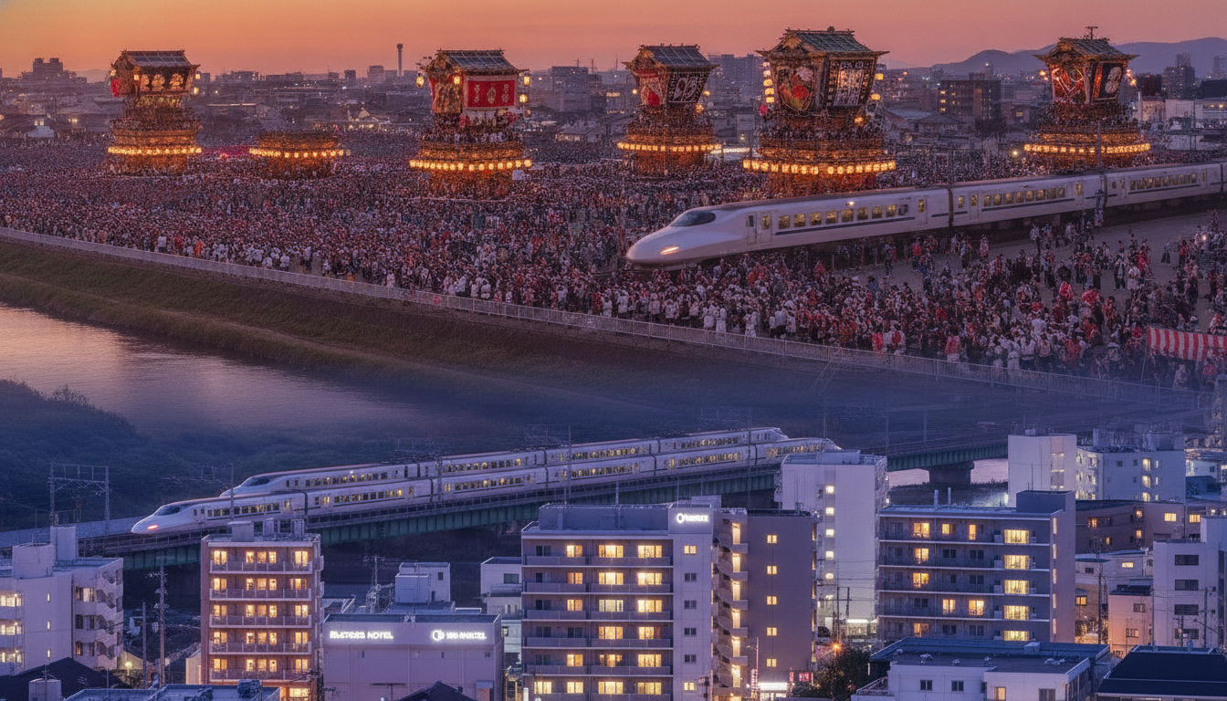 新居浜太鼓祭りでの宿泊対策は2駅隣まで広げるのが最適か？